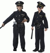 STRÓJ POLICJANT AMERYKAŃSKI KARNAWAŁ KOSTIUM 140