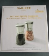 Zestaw młynków do pieprzu i soli. 