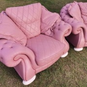 Skórzany Pendragon 3+1+1.Skóra.Falbanka.Super Stan