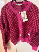 Zara Sweter kardigan rozowy nowy L