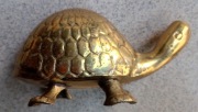 Żółw z Indii,figurka z mosiądzu.
