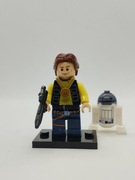 Minifigurka Han Solo i R2D2 z świata Gwiezdne Wojny Kompatybilna z LEGO