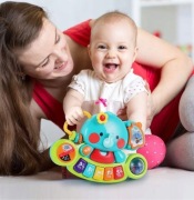 Zabawka dla dzieci słonik małe pianinko grzechotka muzyczny słonik Hahaland