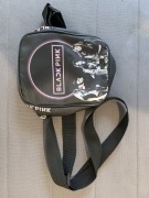 Torebka listonoszka czarna poliester miejska