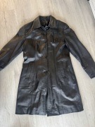 Płaszcz damski skórzany