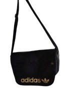 Markowa duża torba listonoszka dla ucznia studenta Adidas czarna