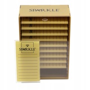 Złoty Lashbox Sparkle + 10 holderów