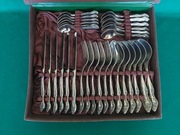 Sztućce Rosyjskie w Kasecie. Srebrzone. 