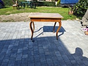 Stary ludowy stół dębowy, z giętymi nogami 