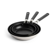 Zestaw 3 patelni KitchenAid Classic Stainless Steel 20/24/28cm