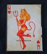 Plakat w ramce 30x40 Hell's Queen – Ognisty Styl Pin-Up