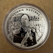 Moneta 10 zł 1996 Ag 925 200-lecie powstania Mazurka Dąbrowskiego