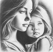 Portret kobiety z córką jako prezent dla mamy, Gdańsk pomorskie prezent