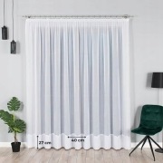 Firana woalowa z haftem 260x500 taśma