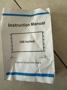 Rozkładany ekran do kina domowego 100”