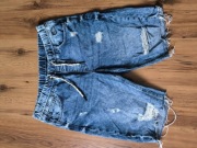 Cropp jogger shorts męskie krótkie spodenki 34 jeans przecierane