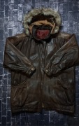 WILDS CATS REAL LEATHER JACKET COAT KURTKA SKÓRZANA MĘSKA, 100% SKÓRA