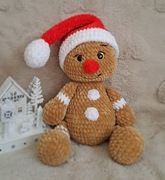 Maskotka przytulanka Piernik ręcznie robiona szydełko
