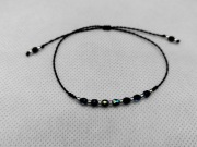 Bransoletka z koralików i kryształków handmade