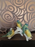 Karl Ens figurka z porcelany sikorki , ptaszki 