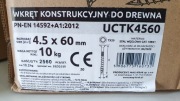 Wkręty CIESIELSKIE do drewna 4,5x60mm TORX 100szt