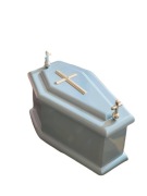 Niebieska trumna urna na płód,dla dziecka SKRZYPCE