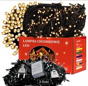 Lampki choinkowe 500 LED ciepły biały wewnętrzne i zewnętrzne 