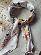 Apaszka duża krem granat rudy