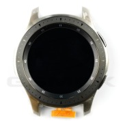 SAMSUNG WATCH 46mm R800 R805 WYŚWIETLACZ LCD RAMKA SREBRNY ORYGINALNY