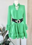 Elegancka zielona sukienka damska oversize, marki Lola rozmiar uniwersalny