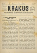 KRAKUS, nr 14, rok 1891 r.
