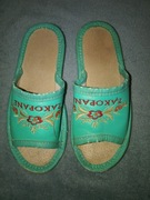 Kapcie dziecięce zakopane r.29-30 zielone