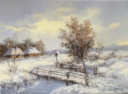 Obraz olejny-Pejzaż J.Fijałkowski