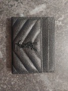 Card holder ysl czarny damski