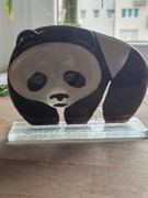 Panda, szkło artystyczne 