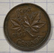 01327 Kanada 1 cent 1947 piękna 
