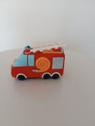 Straż pożarna wóz na tort figurka 