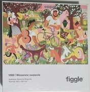 FIGGLE Ilustrowane Puzzle Wiosenne swawole 1000 elementów