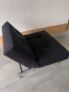 Czarne siedzisko składane