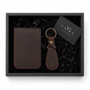 CAVRA Gentleman’s Set portfel Ares i brelok skórzane