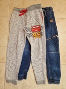 Spodnie jeansy i dresowe dla chłopca rozm 128-134, 2 sztuki 