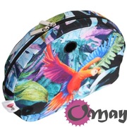 Czarny organizer do Obag MOON LIGHT ML papugi dżungla 2 kieszenie OMAY