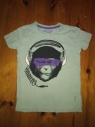 T-shirt chłopięcy 128 zielony małpka Reserved
