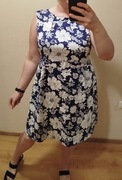 Elegancka bawełniana sukienka rozmiar 48/50
