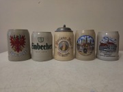 ZESTAW CERAMICZNYCH KUFLI - 5 SZTUK !!!!!!!