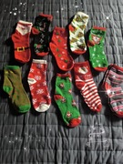 Skarpety świąteczne na prezent Boże Narodzenie święta 10par 