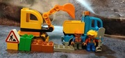 Lego duplo koparka wywrotka roboty drogowe
