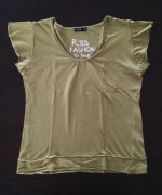 Bluzka koszulka damska dziewczęca khaki REDS, r. S