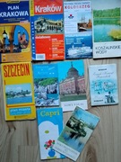 Stare mapy plany miast zestaw 10 sztuk