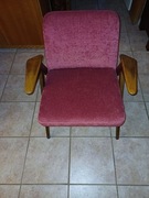 Fotel PRL model 366 Chierowski lata 60-70 oryginał